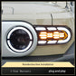 Sequential LED Headlights for Toyota FJ Cruiser 2007-2020 DRL Projector Front Lamps L+R