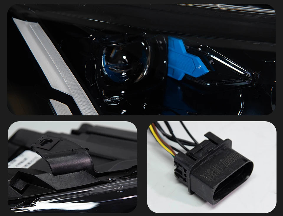 CG Integrated Headlamp Assembly with Built-in LED for Audi Q7  2006-2015  Q7 MK1 Typ 4L Front Head Lamps
