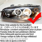 For Fiat PUNTO MK2 1999-2010 16-Color RGB Cotton LED Headlight Angel Eyes Ring Lamp Remote Control Car Daytime Running Light