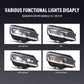 2Pcs LED Headlight Assembly For Volkswagen Caravelle T6.1 2019‑Up DRL Sequential Turn Signal Plug‑Play Front Lamp Auto Accessories