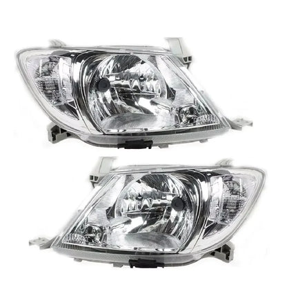 Halogen Headlights, One Pair Left & Right, Pickup Truck Front Lamps, Headlight Assembly Fits Toyota Hilux VIGO SR5 2008-2011, Au