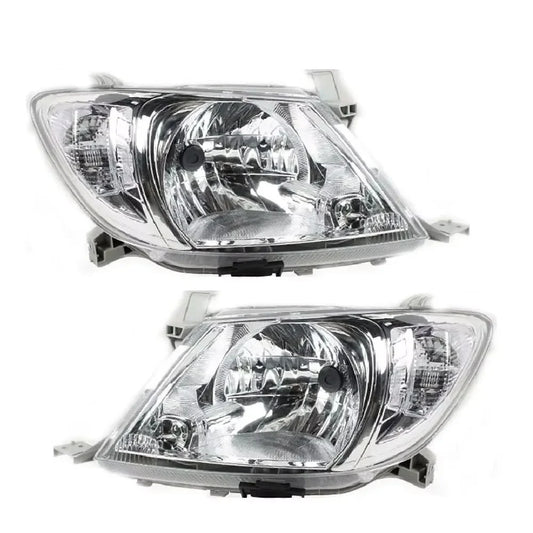 Halogen Headlights, One Pair Left & Right, Pickup Truck Front Lamps, Headlight Assembly Fits Toyota Hilux VIGO SR5 2008-2011, Au