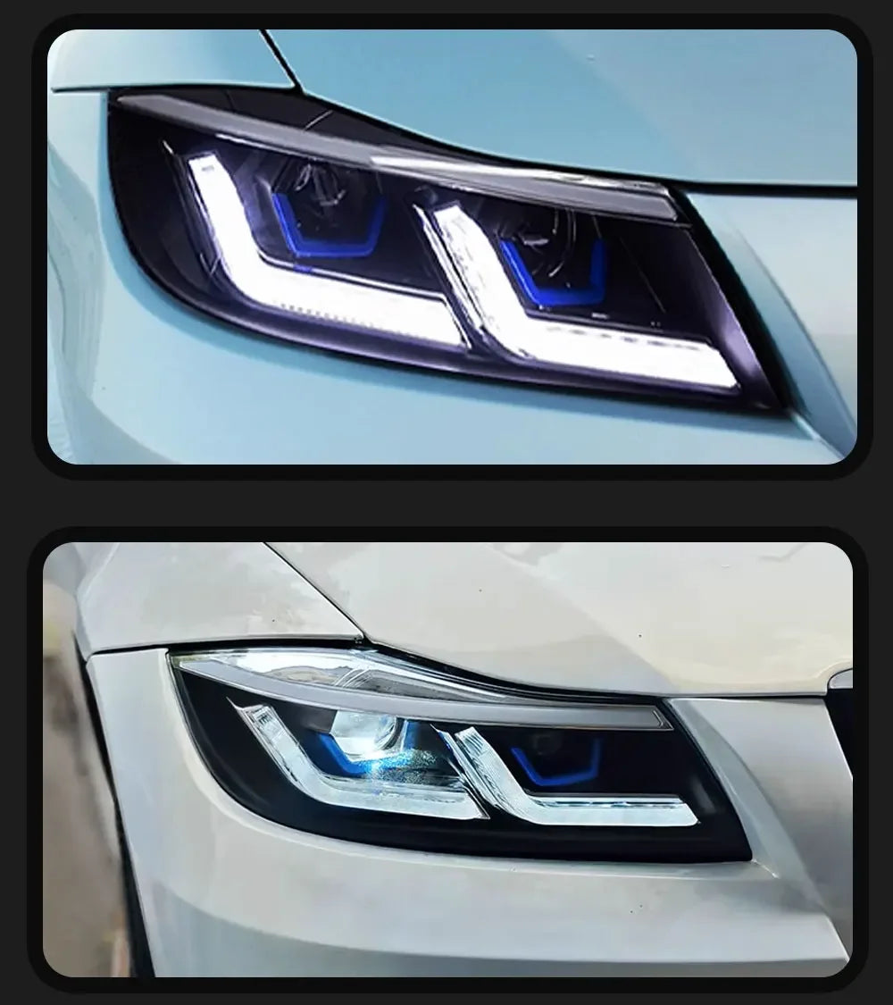 TYPY Car Lights For BMW 3 Serise E91 E90 Headlights 2005-2012 LED Head Lamp 320i 318i 330i DRL Projector Front Light Car Accessories
