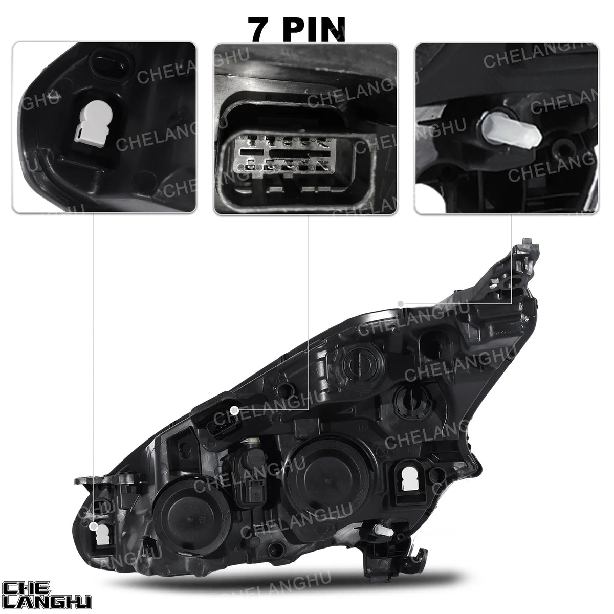 For Peugeot 208 2012 2013 2014 2015 2016 2017 2018 Car Front Halogen HeadLight HeadLamp Turn Signal 9674214080 9802221280