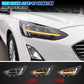 LED Headlights for Ford Focus MK4 IV 2019-2021 ST-Line Titanium Trend Sequential Turn Signal Pair Front Lamps Assembly