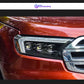 Paire de phares avant pour Ford Ranger 2016-2021 / Projecteurs LED / Droit et Gauche