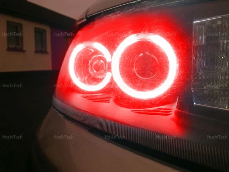 For Fiat PUNTO MK2 1999-2010 16-Color RGB Cotton LED Headlight Angel Eyes Ring Lamp Remote Control Car Daytime Running Light
