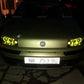 For Fiat PUNTO MK2 1999-2010 16-Color RGB Cotton LED Headlight Angel Eyes Ring Lamp Remote Control Car Daytime Running Light
