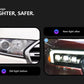 Paire de phares avant pour Ford Ranger 2016-2021 / Projecteurs LED / Droit et Gauche