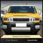 Sequential LED Headlights for Toyota FJ Cruiser 2007-2020 DRL Projector Front Lamps L+R