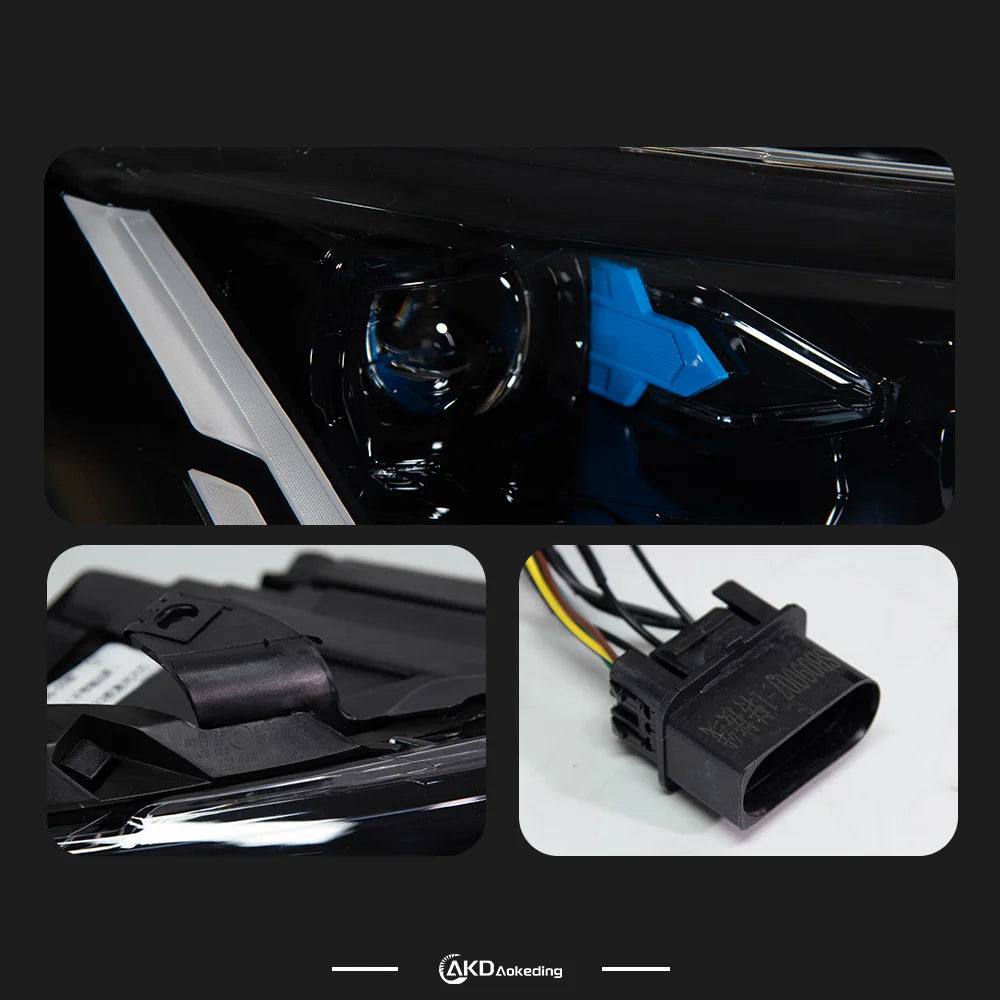 CG Integrated Headlamp Assembly with Built-in LED for Audi Q7  2006-2015  Q7 MK1 Typ 4L Front Head Lamps