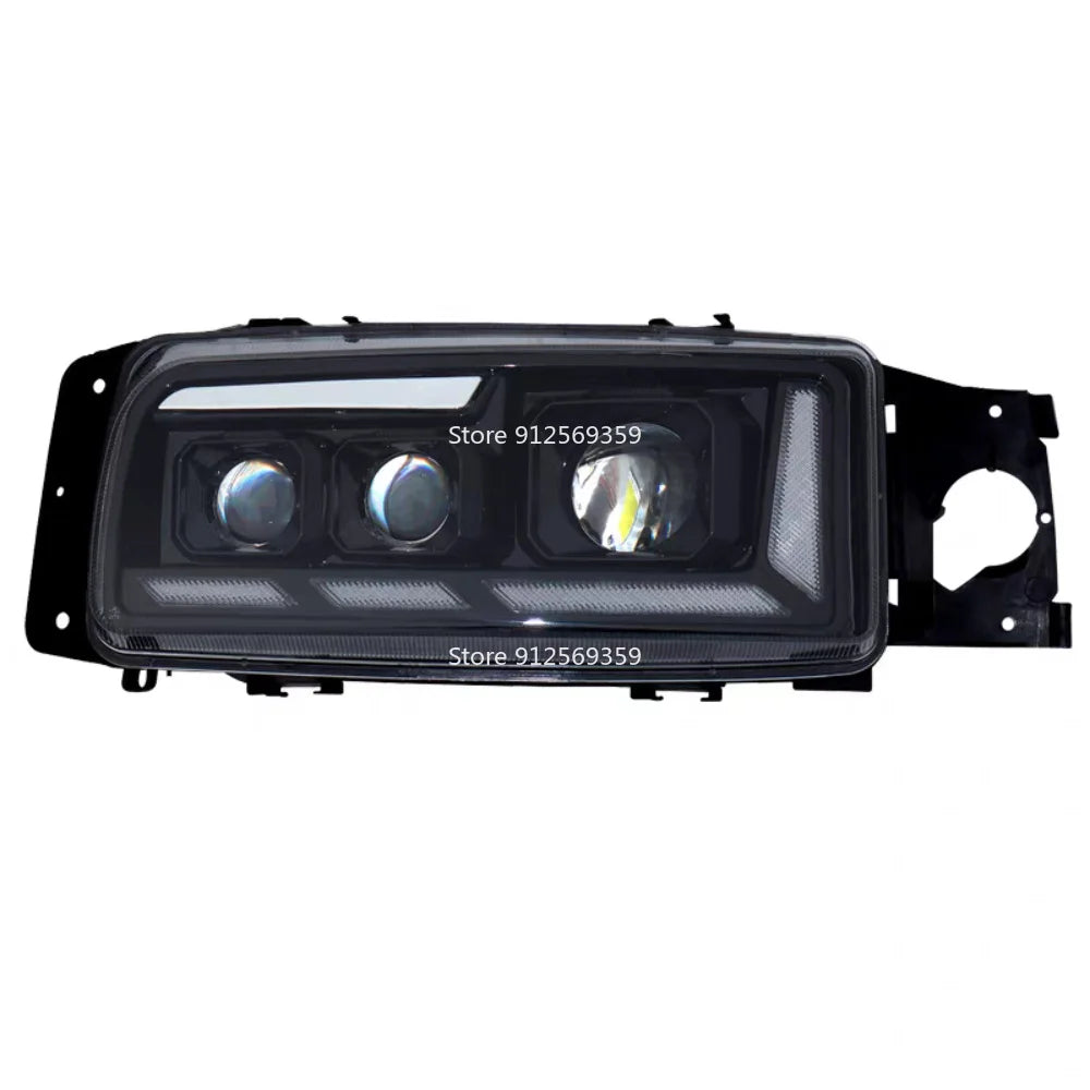 24V 1Pcs Full LED Headlight compatible with Renault Premium KERAX 2000+Upgraded Dynamic DRL+ Triple Lens Truck