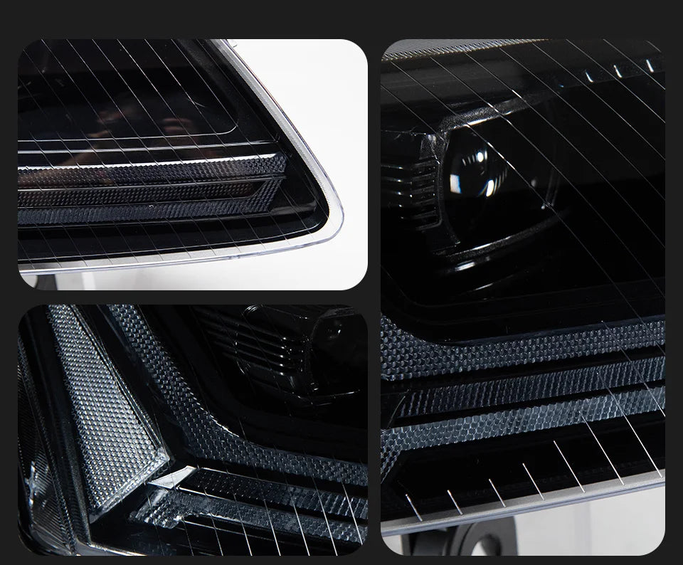 AKD Styling LED Car light for Audi A6 Headlights 2004-2011 A6 C6 LED projection lens Dynamic Signal DRL Bi Xenon Auto Accessories