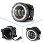 For Lada Niva Wrangler JK Dodge Citroen Ford Honda Suzuki 4 Inch LED Off Road Fog Lamp Driving Auxiliary Light Auto Headlight
