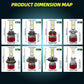 2x LED H4 H7 Car Headlight H1 Bulb H8 H11 9005 HB3 9006 HB4 9007 9008 H13 9145 9140 H10 Led Fog Lights 30000LM Turbo Lampada 12V